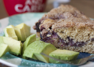 Blueberry-Rhubarb Coffee Cake: MY EAST COAST KITCHEN